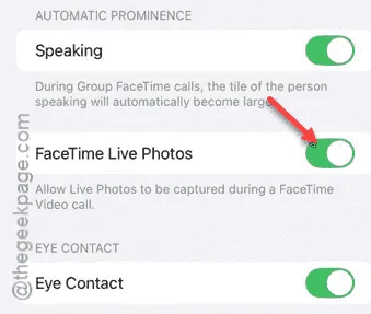 FaceTime-foto’s moeten op beide apparaten zijn ingeschakeld om deze functie te kunnen gebruiken