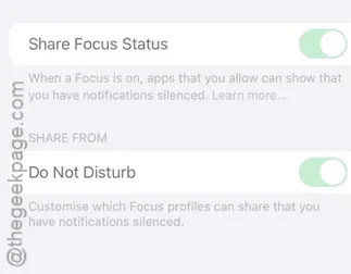 El estado de Compartir foco está en gris en iPhone: solución