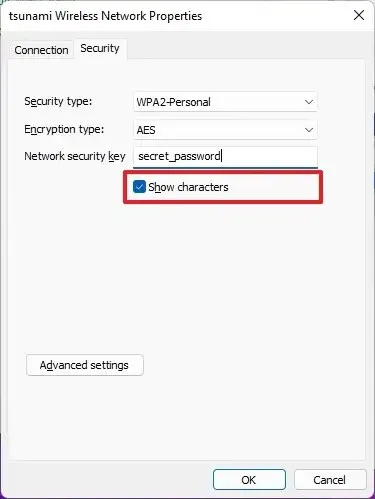 Windows 11 find WiFi password