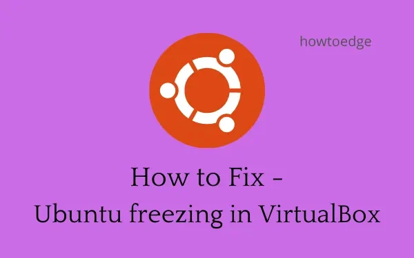 修復 – Ubuntu 在虛擬機器中凍結