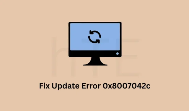 Come correggere l’errore di aggiornamento 0x8007042c su PC Windows