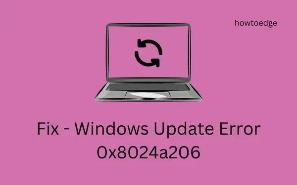 [Resuelto] Error de descarga de Windows Update 0x8024a206