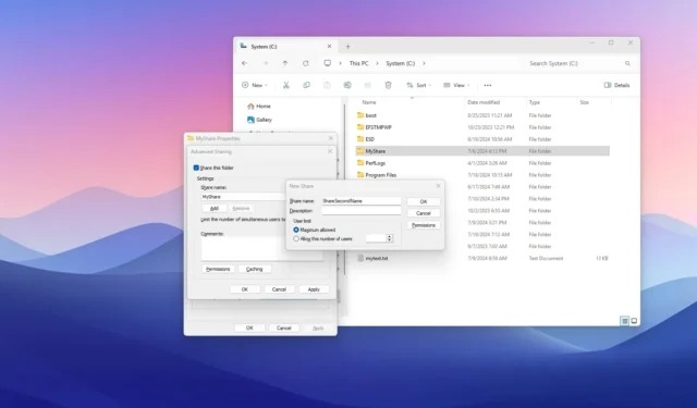 Jak skonfigurować folder udostępniony sieciowo z wieloma nazwami w systemie Windows 11, 10