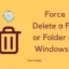 Cómo forzar la eliminación de un archivo o carpeta en Windows 11