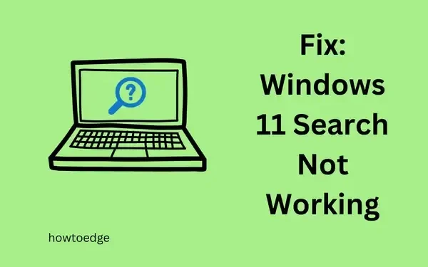 Windows 11 검색이 작동하지 않는 문제를 해결하는 방법