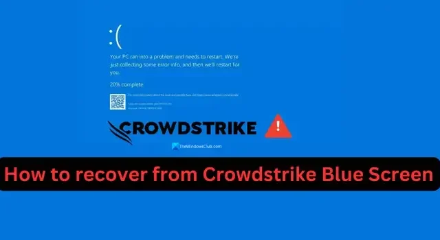 Windows에서 CrowdStrike 블루 스크린을 복구하는 방법