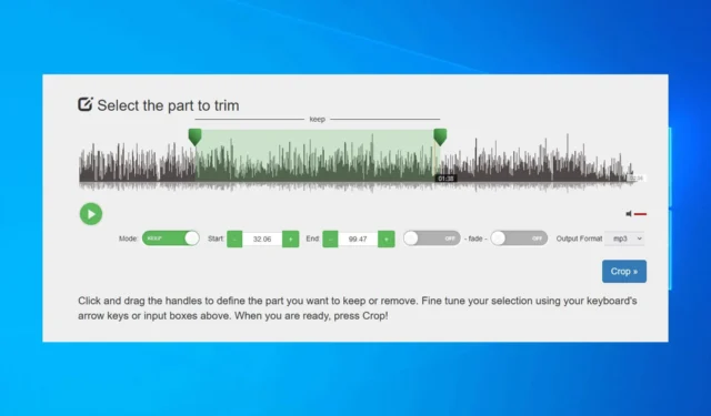 Windows 10 で MP3 ファイルをトリミングおよび分割する方法