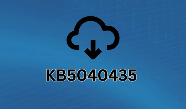 KB5040435 7월 보안 업데이트가 Windows 11 24H2 PC에 도착