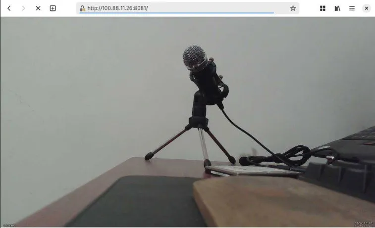 Una captura de pantalla que muestra la transmisión de video dedicada de Motion.