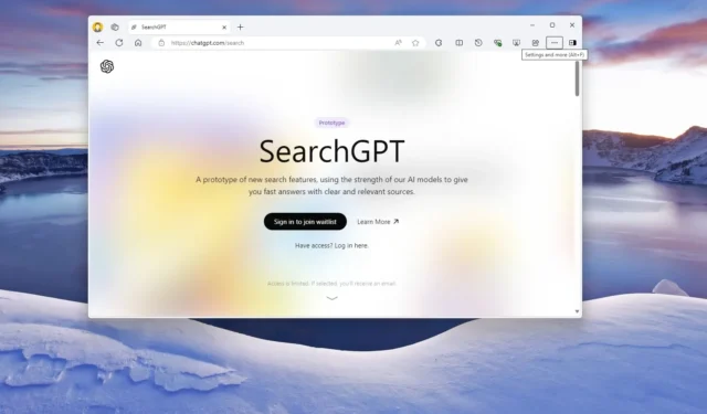 So melden Sie sich an, um SearchGPT von OpenAI zu testen