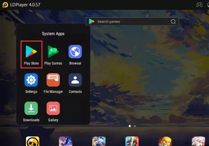 Play Store Android-emulator