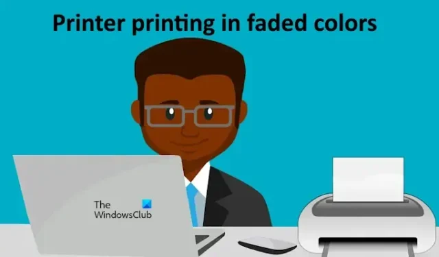 Printer print in vervaagde kleuren op Windows-computer