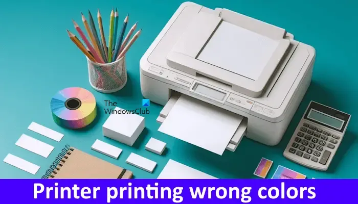 La impresora imprime colores incorrectos