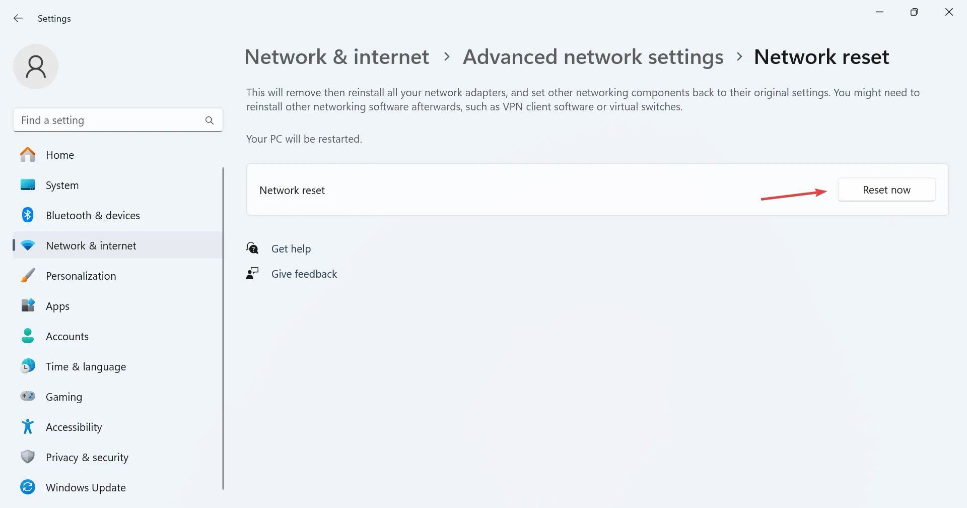 network reset to fix overwatch 2 error disconnected