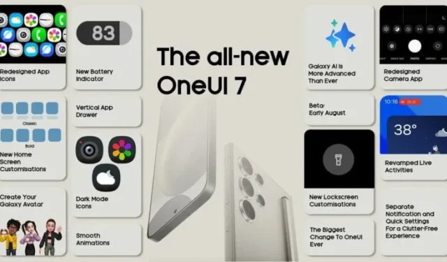 Premier aperçu de la nouvelle interface utilisateur One UI 7.0 de Samsung