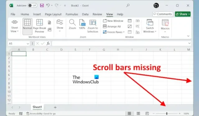 Falta la barra de desplazamiento en Excel; ¿Cómo recuperarla?