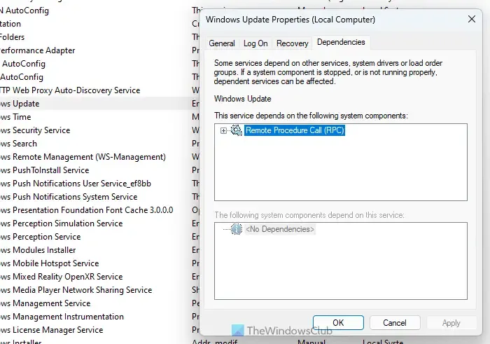 Se deniega el acceso a servicios en Windows 11/10
