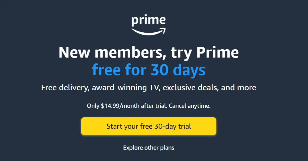 Iscriviti ad Amazon Prime
