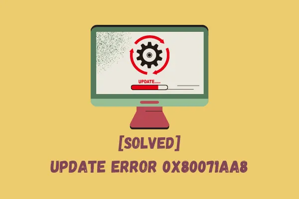 Corregir el error de actualización 0x80071AA8