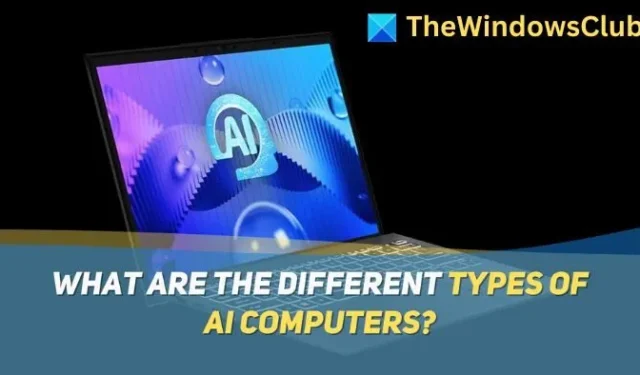 ¿Cuáles son los diferentes tipos de computadoras de IA?