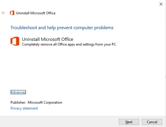 Desinstalar Microsoft Office de 32 bits