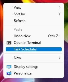 Façons d'ouvrir le planificateur de tâches Windows en mode contextuel