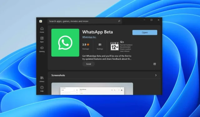 L’app WhatsApp per Windows 11 ora ha Meta AI completo e non è un web wrapper come Copilot