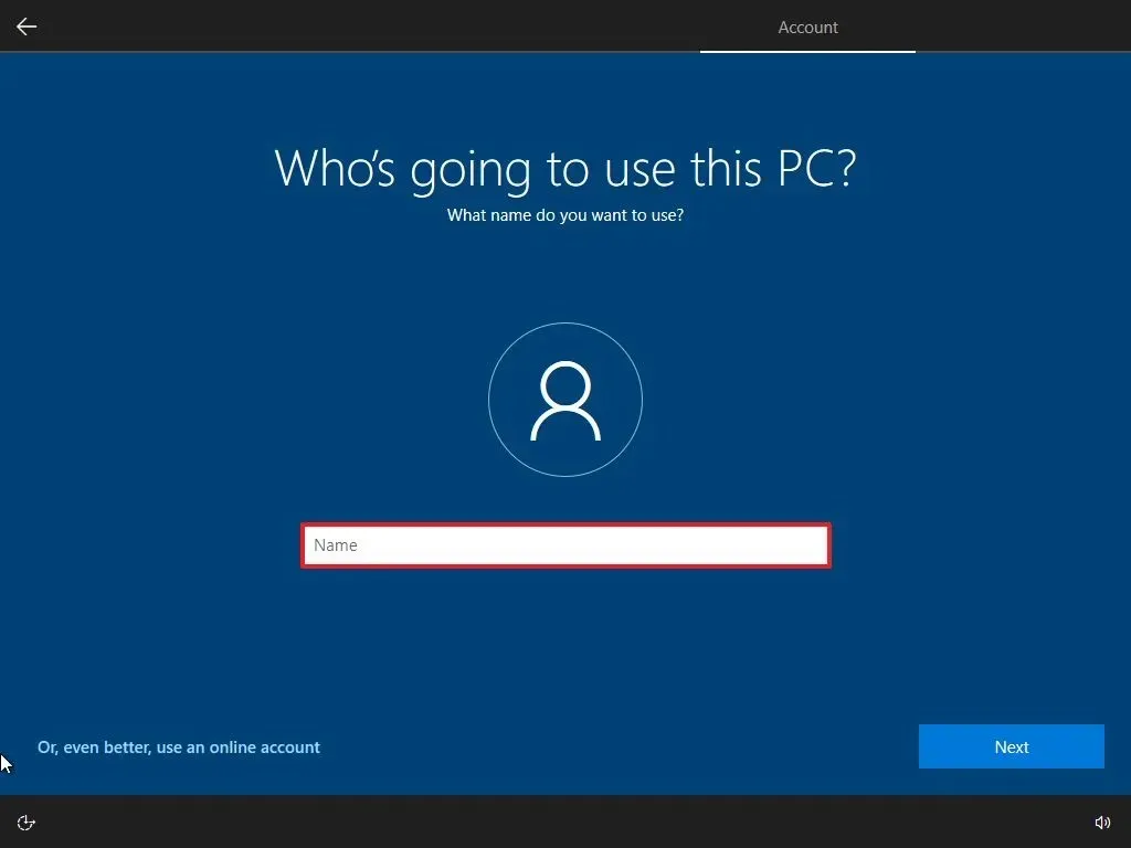 Windows 10 lokaal account aanmaken