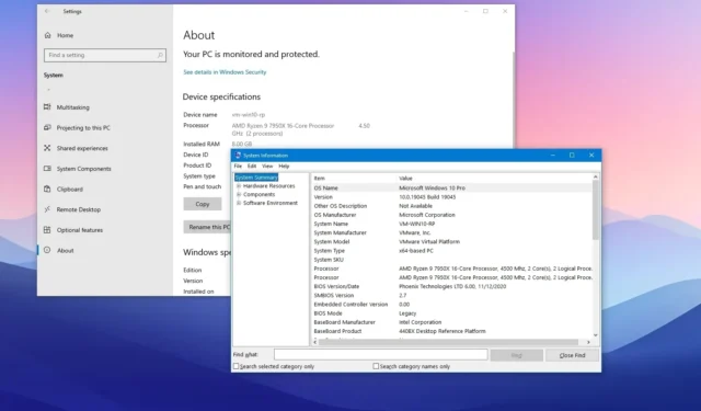 Systeemvereisten voor Windows 10 voor versie 22H2, 21H2, eerder