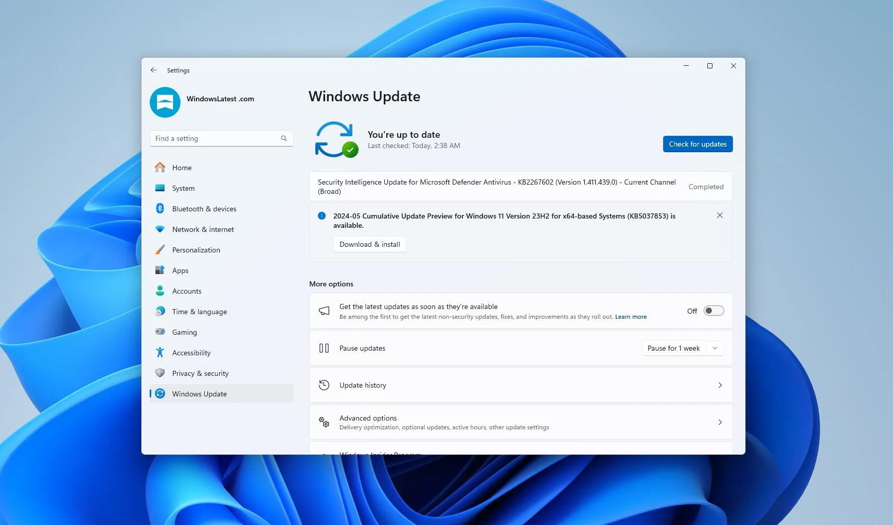 Windows 11 KB5037853-update