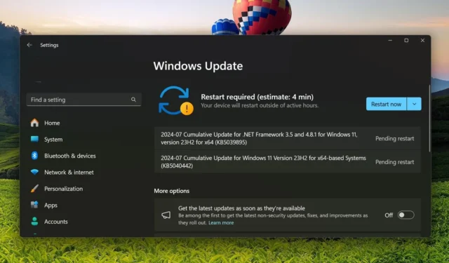 Windows 11 KB5040442問題：更新安裝失敗，導致其他問題