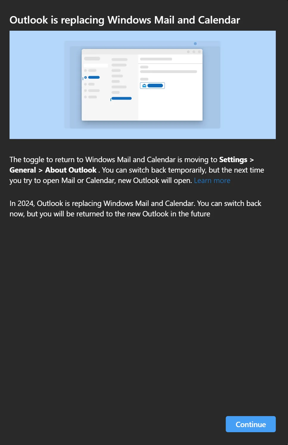 Outlook web de Windows 11