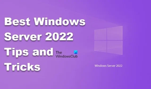 최고의 Windows Server 2022 튜토리얼 및 팁
