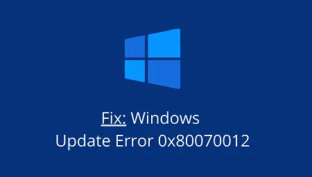 ¿Cómo puedo solucionar el error 0x80070012 de Windows Update?