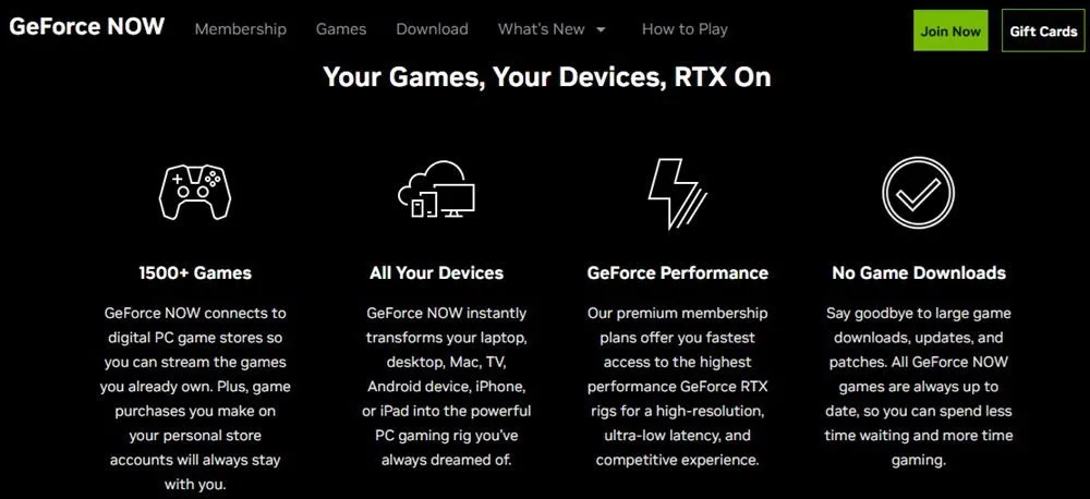 Bekijk de voordelen van een GeForce Now-lidmaatschap.