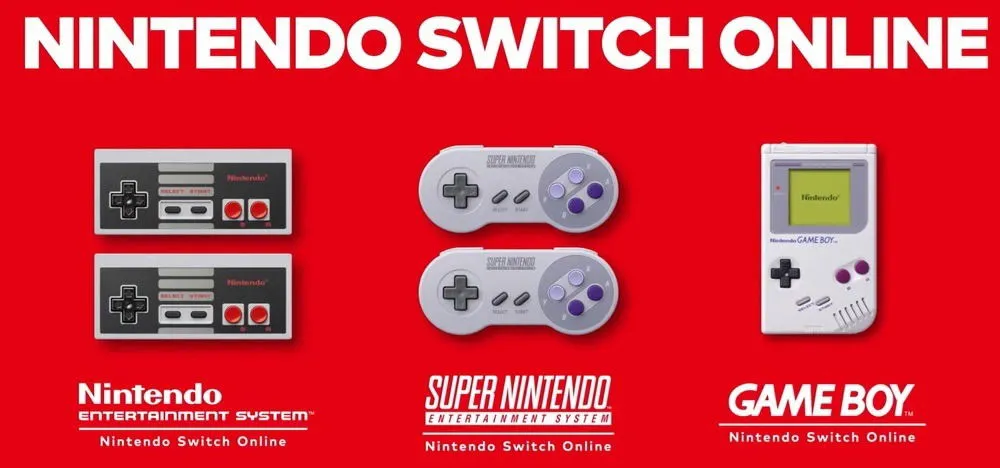 Plateformes de jeux rétro Nintendo Switch Online.