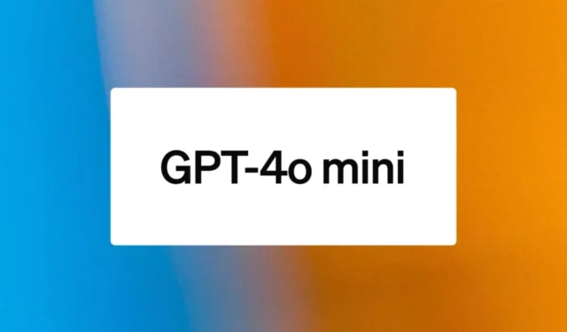 OpenAI는 최신 GPT 모델의 저렴하면서도 놀라운 성능을 갖춘 버전인 GPT-4o Mini를 출시했습니다.