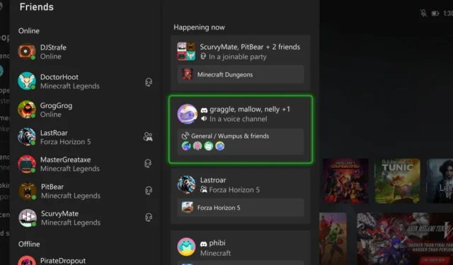 Xbox-gebruikers kunnen hun Discord-vrienden nu rechtstreeks in de console-app zien