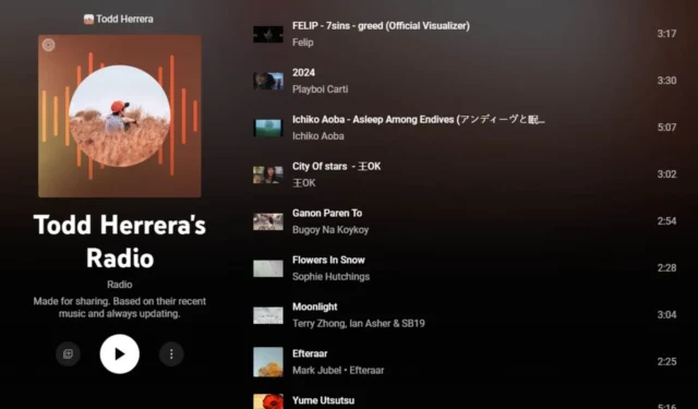 Ahora puedes compartir tu radio de YouTube Music con otros