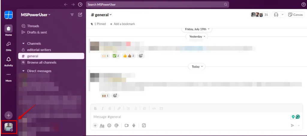 Slack-Profil