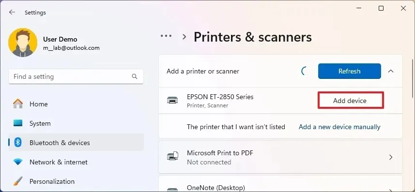 Windows 11 draadloze printer installeren