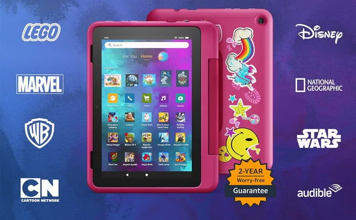 Zawartość tabletu Amazon Fire