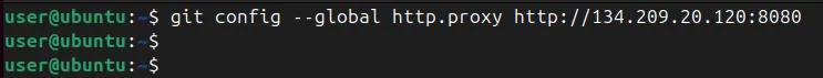 Stosowanie proxy do Git w terminalu Ubuntu.