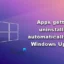 Apps werden nach einem Windows-Update automatisch deinstalliert