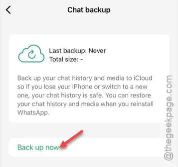 esegui il backup ora min 1