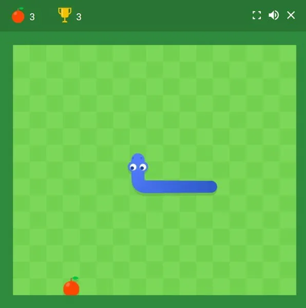 Google 検索で Snake をプレイします。