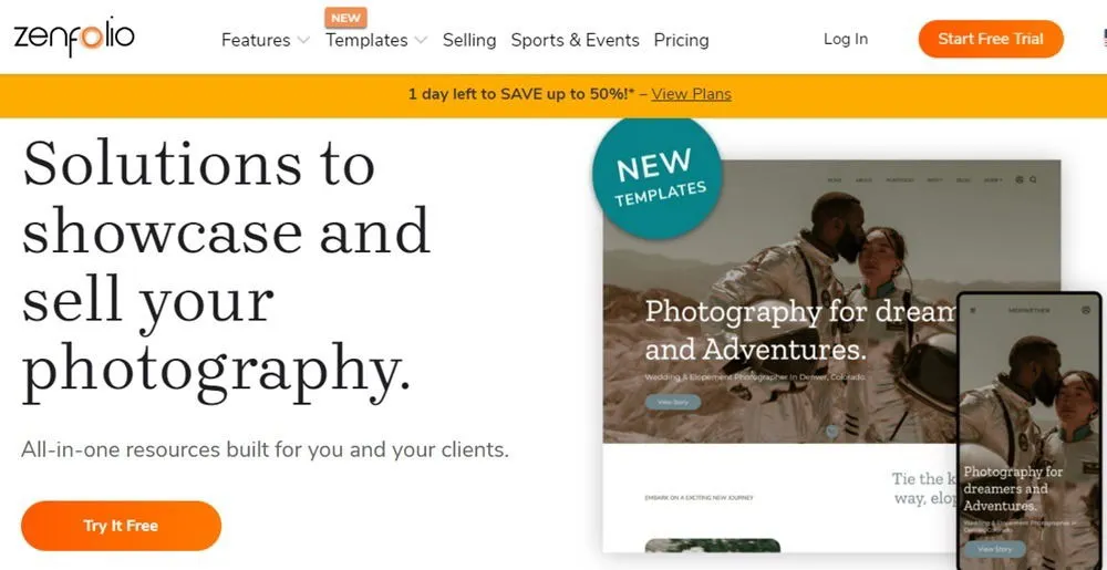 Creazione di un sito per vendere foto online con Zenfolio.