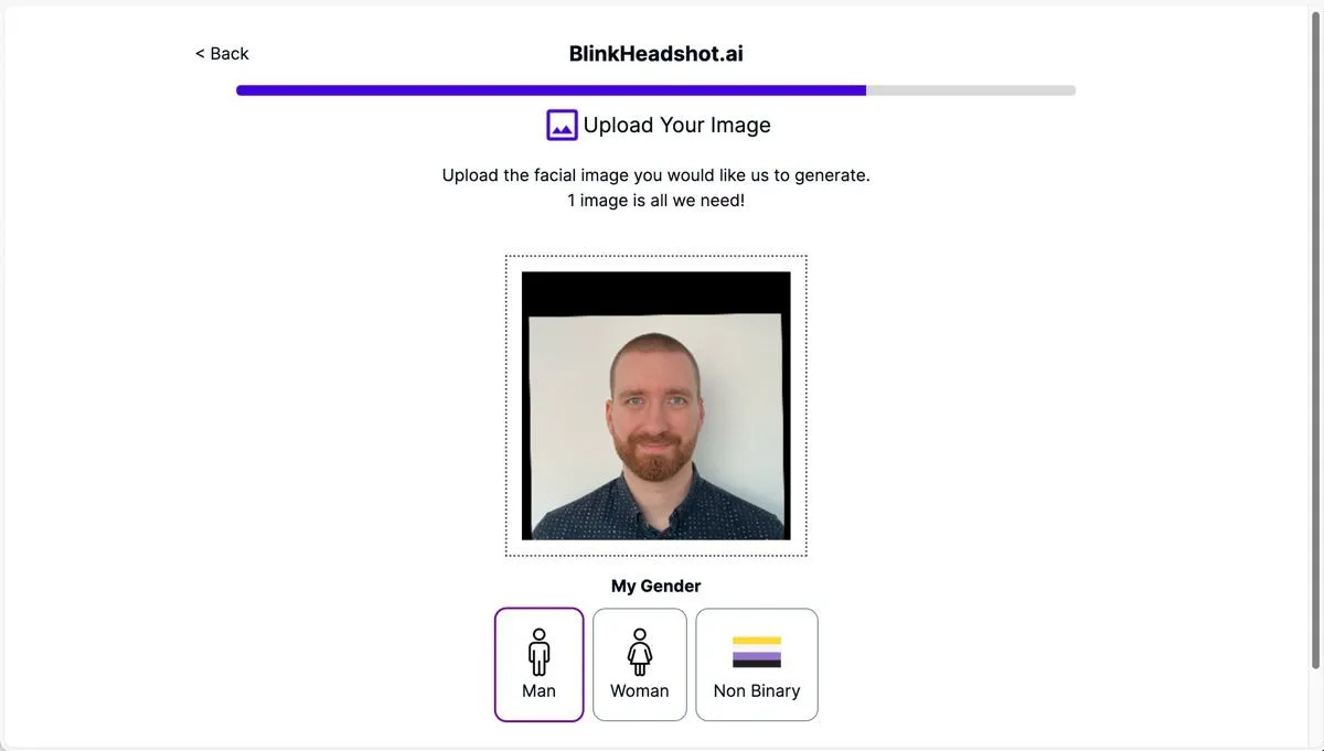 Blinkheadshot Ai-Kopfschussgenerator