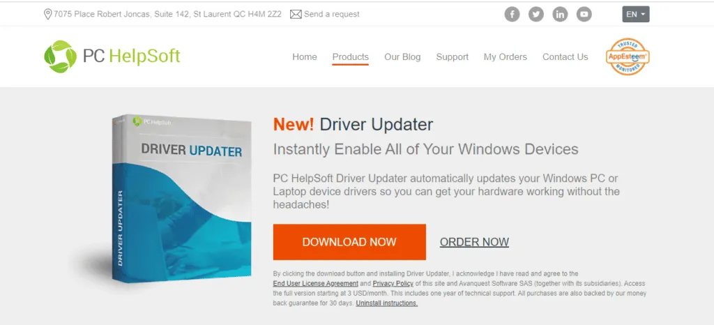 Atualizador de driver PC HelpSoft