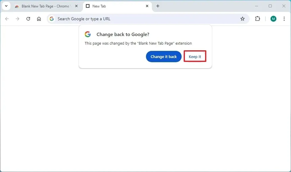 Chromeの警告はそのままに